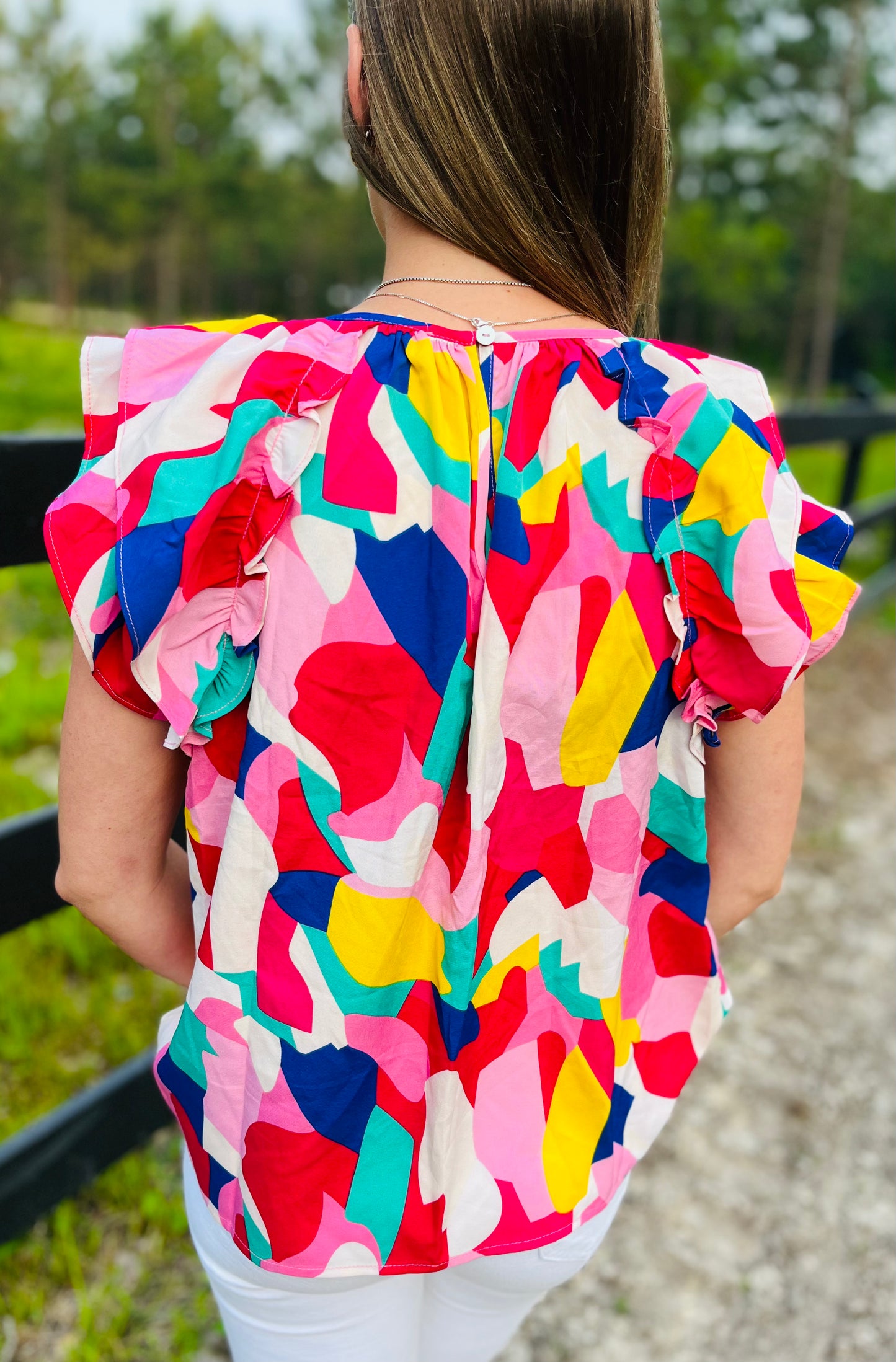 Color Block Stop Top
